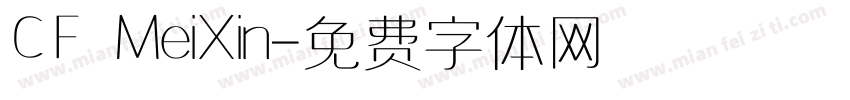 CF MeiXin字体转换
